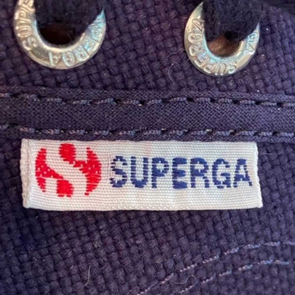 Superga 2294 Toe-Cap Navy Sneakers - Picture 10 of 13